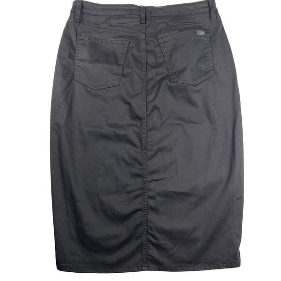 Jen7 7 For All Mankind Black Pencil Skirt Size 12 - Picture 2 of 12